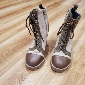 Charlotte Russe Heeled Boots 8.5